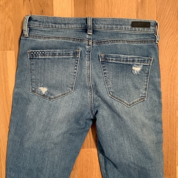 Blanknyc The Bond Glitter-Striped Mid-Rise Skinny Jeans in Retrograde Women’s 28 - Picture 15 of 16